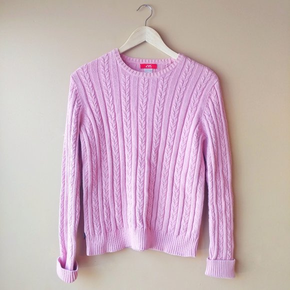 Anne Klein Sport Cable Knit Sweater - Picture 1 of 6